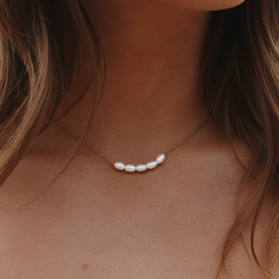 Lume Pearl Choker Necklace3